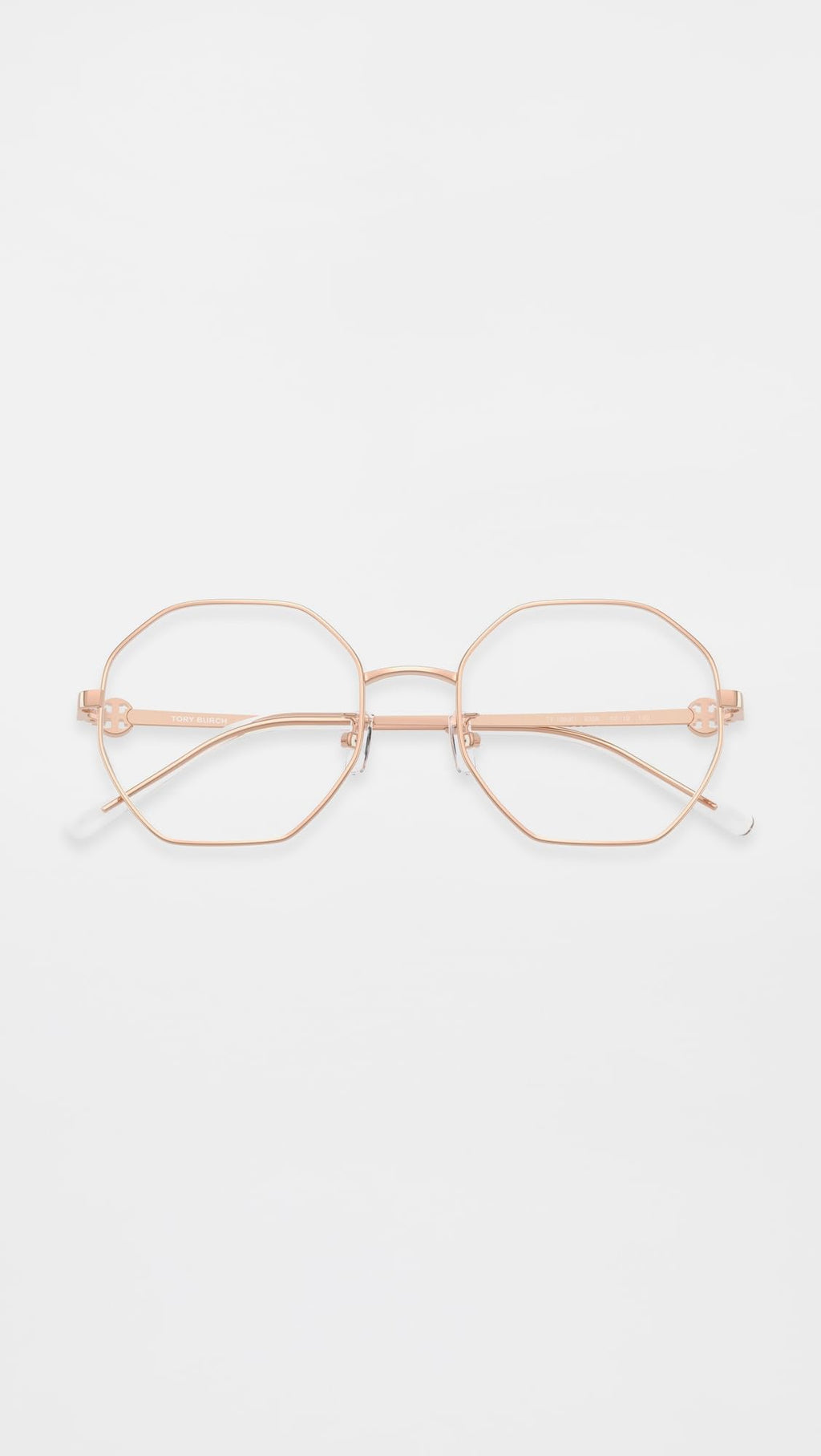 Light Rose Gold Irregular Eyeglasses Frame
