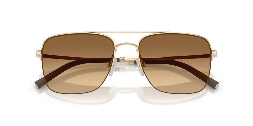 Gold Photochromic Amber Aviator Sunglasses 56mm