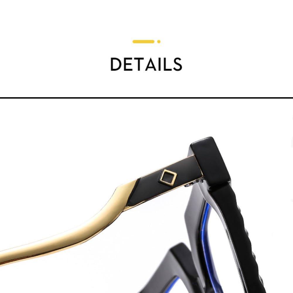 Oversized Square Computer Eyeglasses Frame