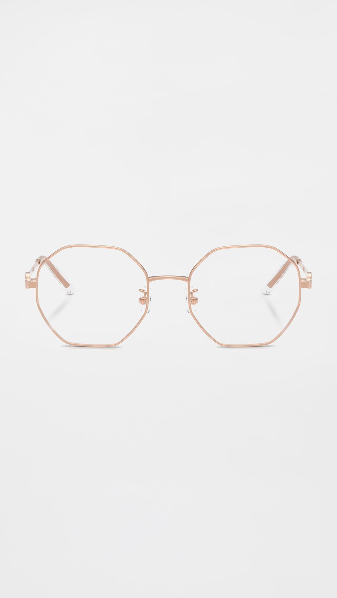 Light Rose Gold Irregular Eyeglasses Frame