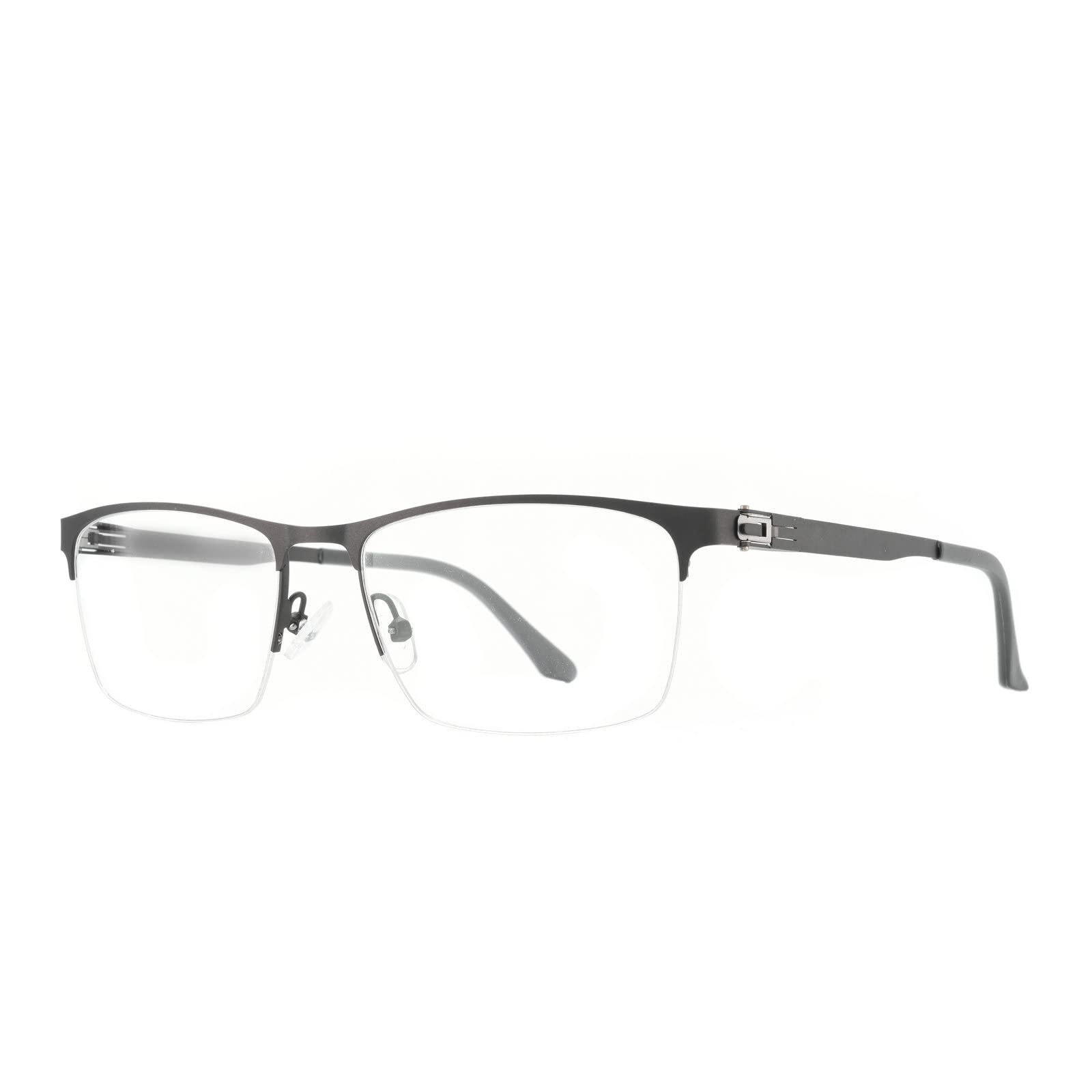 Half-Frame Blue Light Blocking Reading Glasses Grey Frame