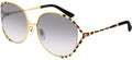 Grey Gradient Round Sunglasses