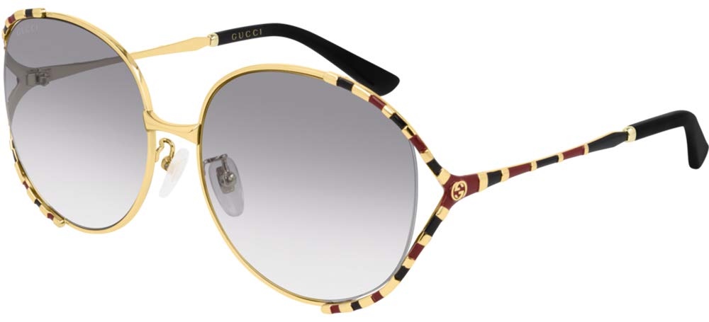 Grey Gradient Round Sunglasses