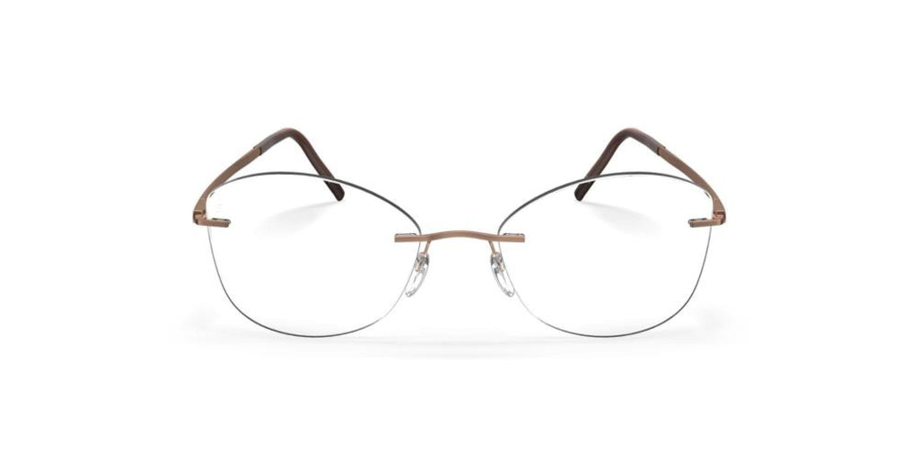 Copper Rose Rimless Eyewear Frame 56mm