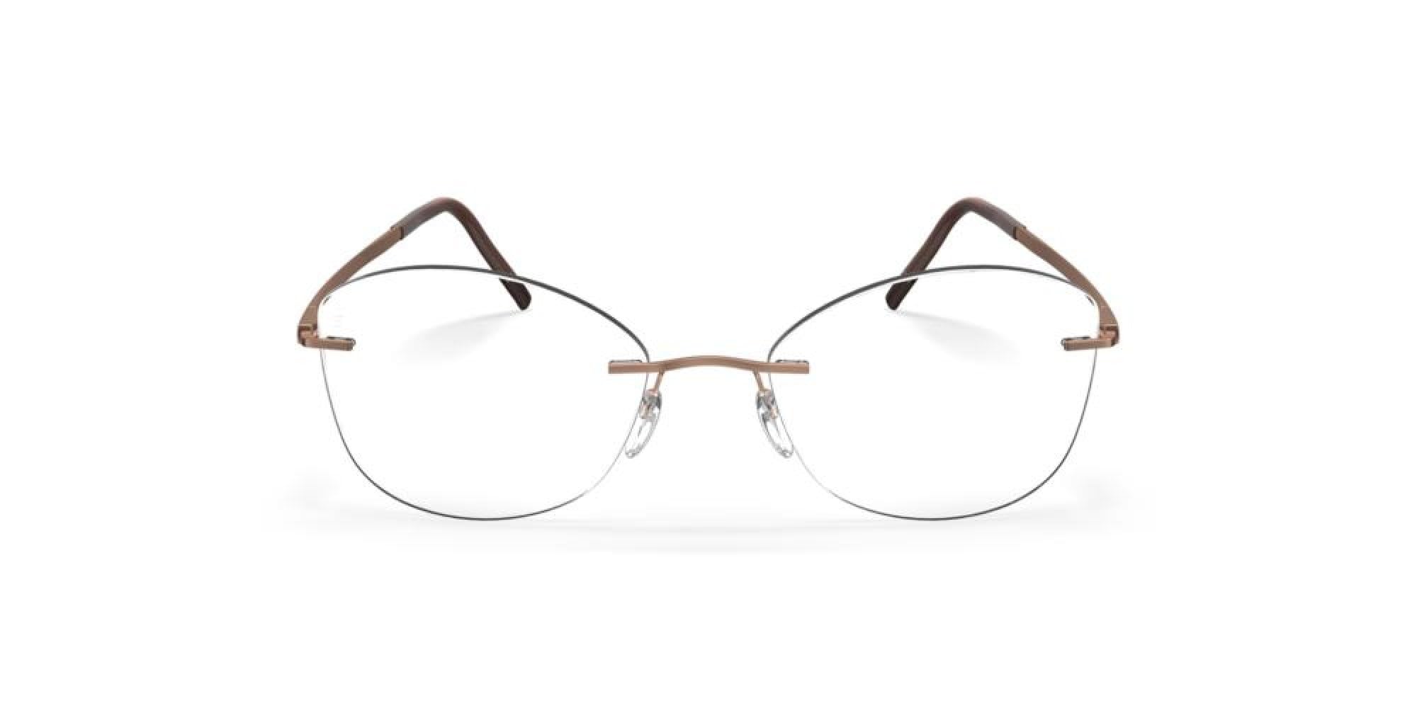 Copper Rose Rimless Eyewear Frame 56mm
