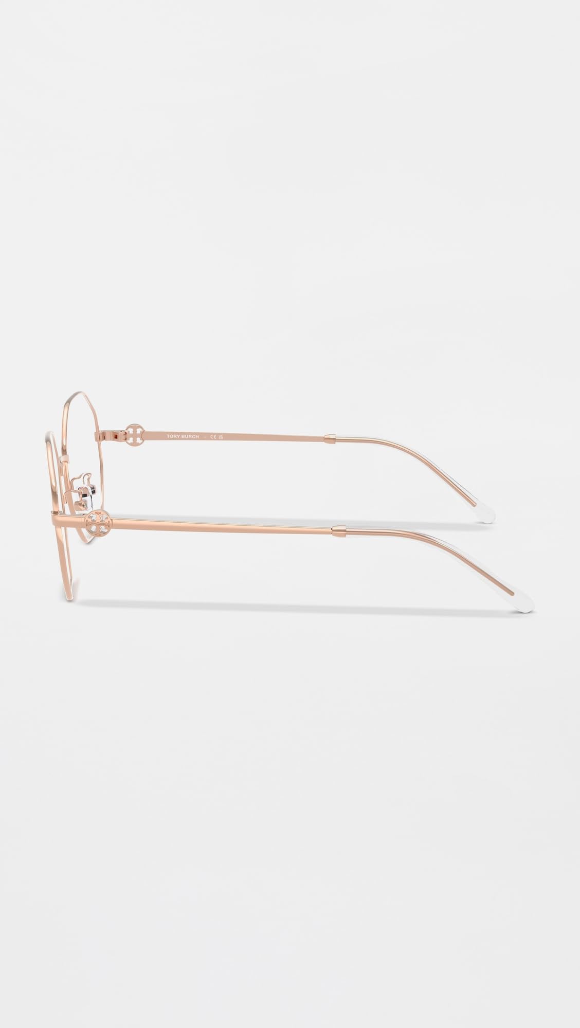 Light Rose Gold Irregular Eyeglasses Frame