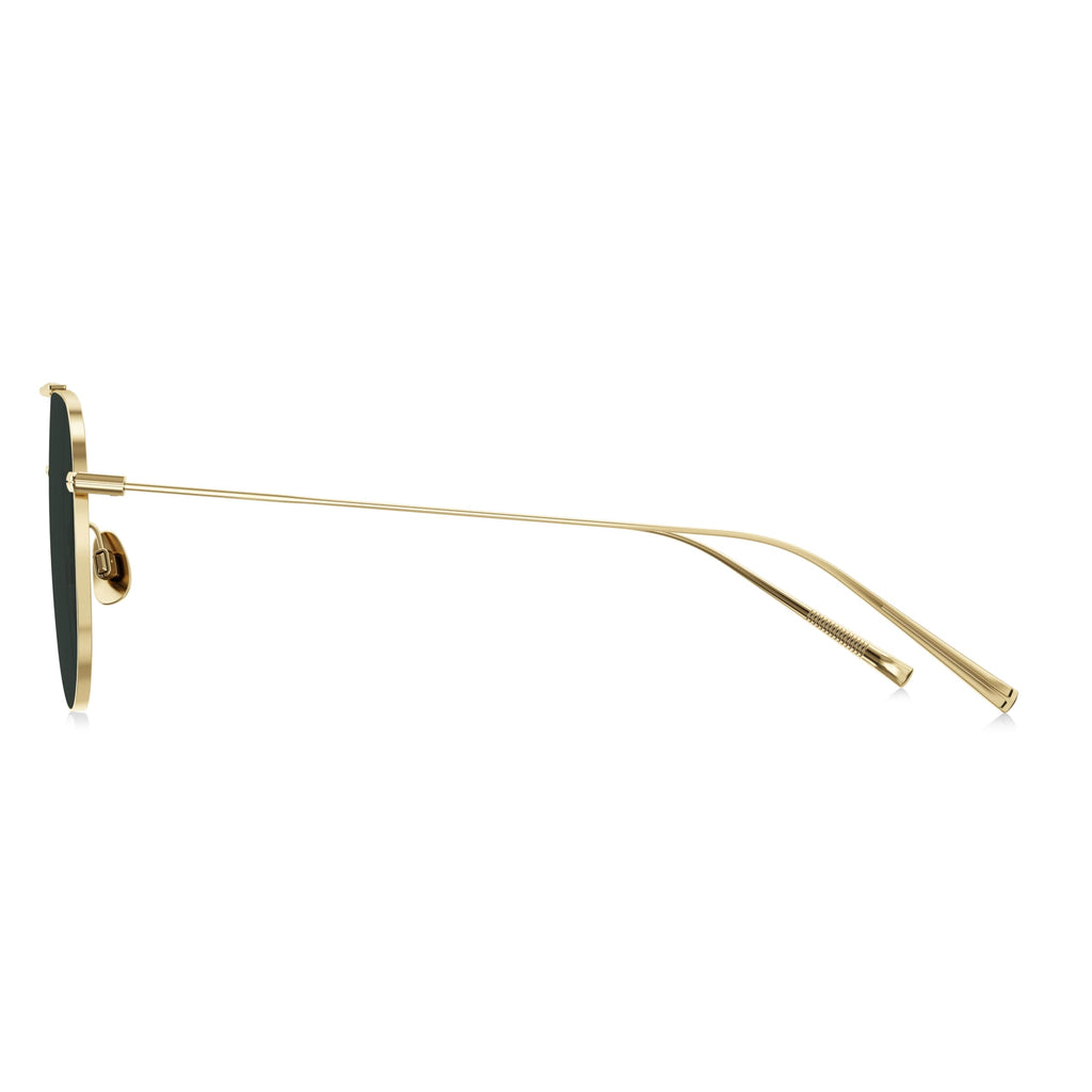 Titanium Aviator Polarized Sunglasses 57mm
