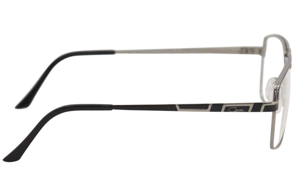 Black Silver Full-Rim Eyeglasses 57mm