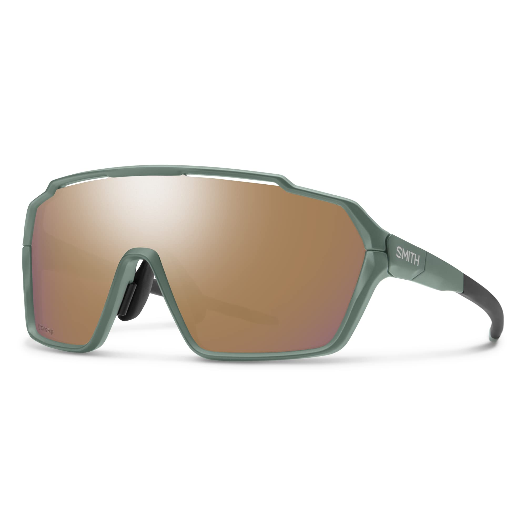 Shield Performance Sports Sunglasses Alpine Green Rose Gold Lens
