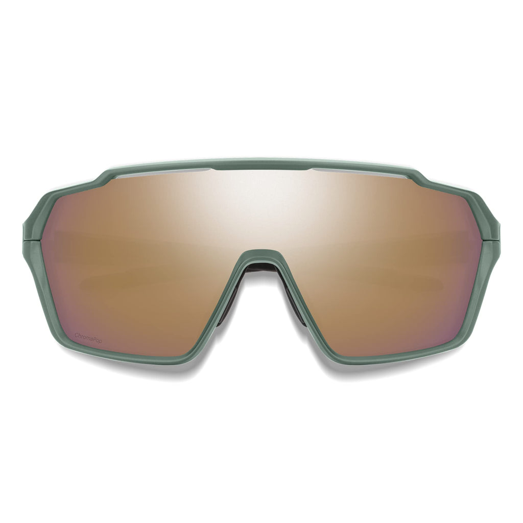 Shield Performance Sports Sunglasses Alpine Green Rose Gold Lens