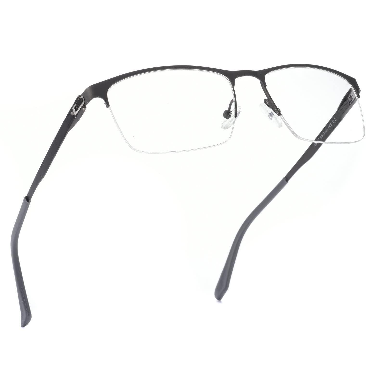 Half-Frame Blue Light Blocking Reading Glasses Grey Frame