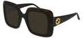 Havana Oversized Square Sunglasses