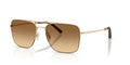 Gold Photochromic Amber Aviator Sunglasses 56mm