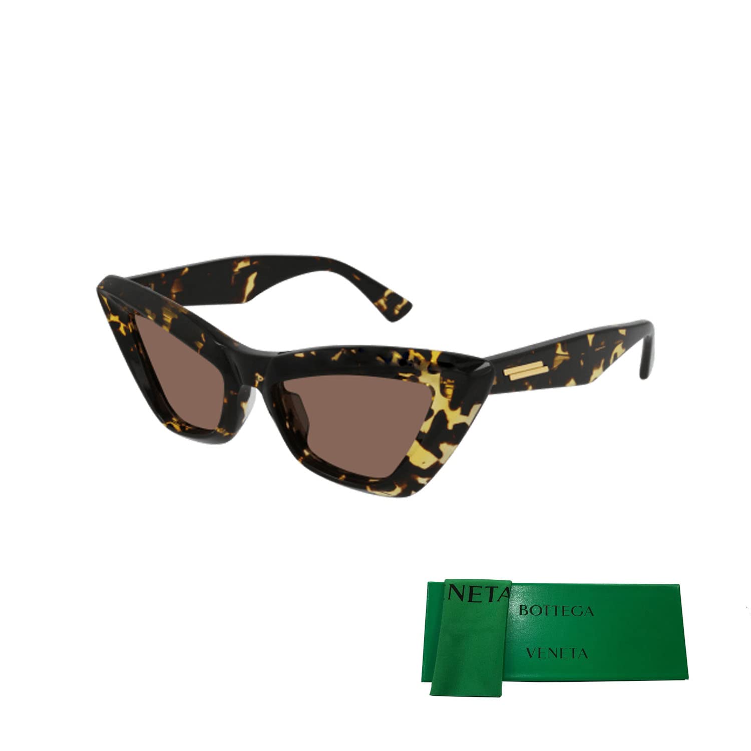 Havana Brown Cat-Eye Sunglasses 53mm