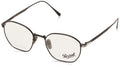 Round Prescription Eyeglasses Matte Black 48mm