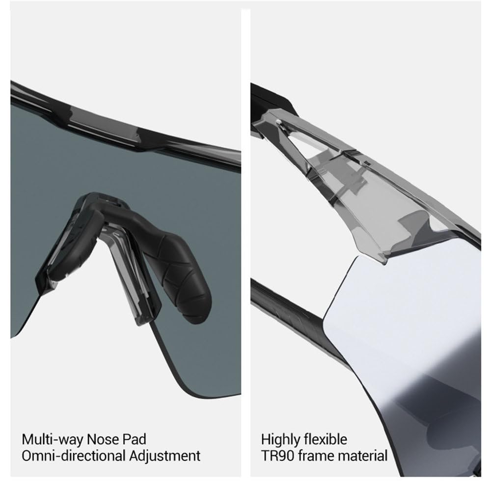 Photochromic Cycling Sunglasses UV400 Lens
