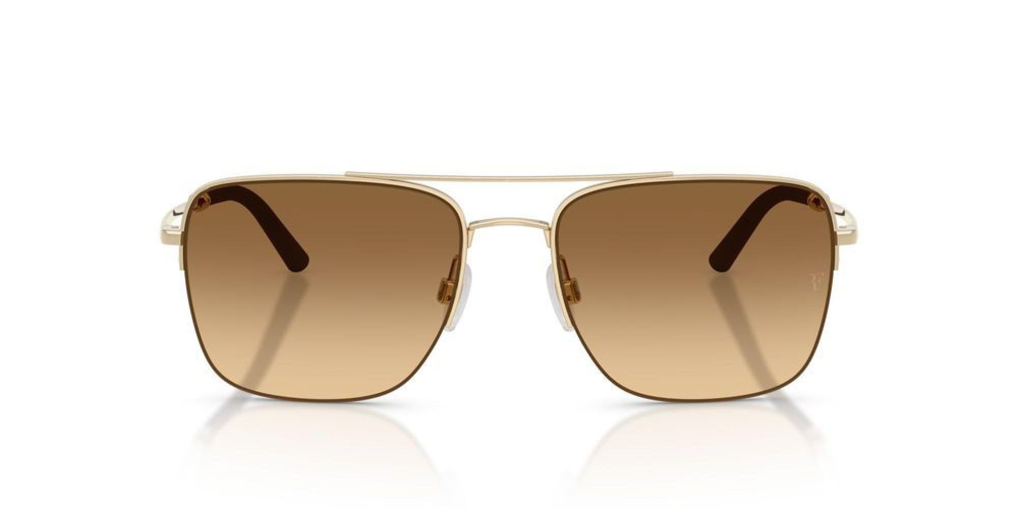 Gold Photochromic Amber Aviator Sunglasses 56mm