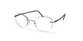 Copper Rose Rimless Eyewear Frame 56mm