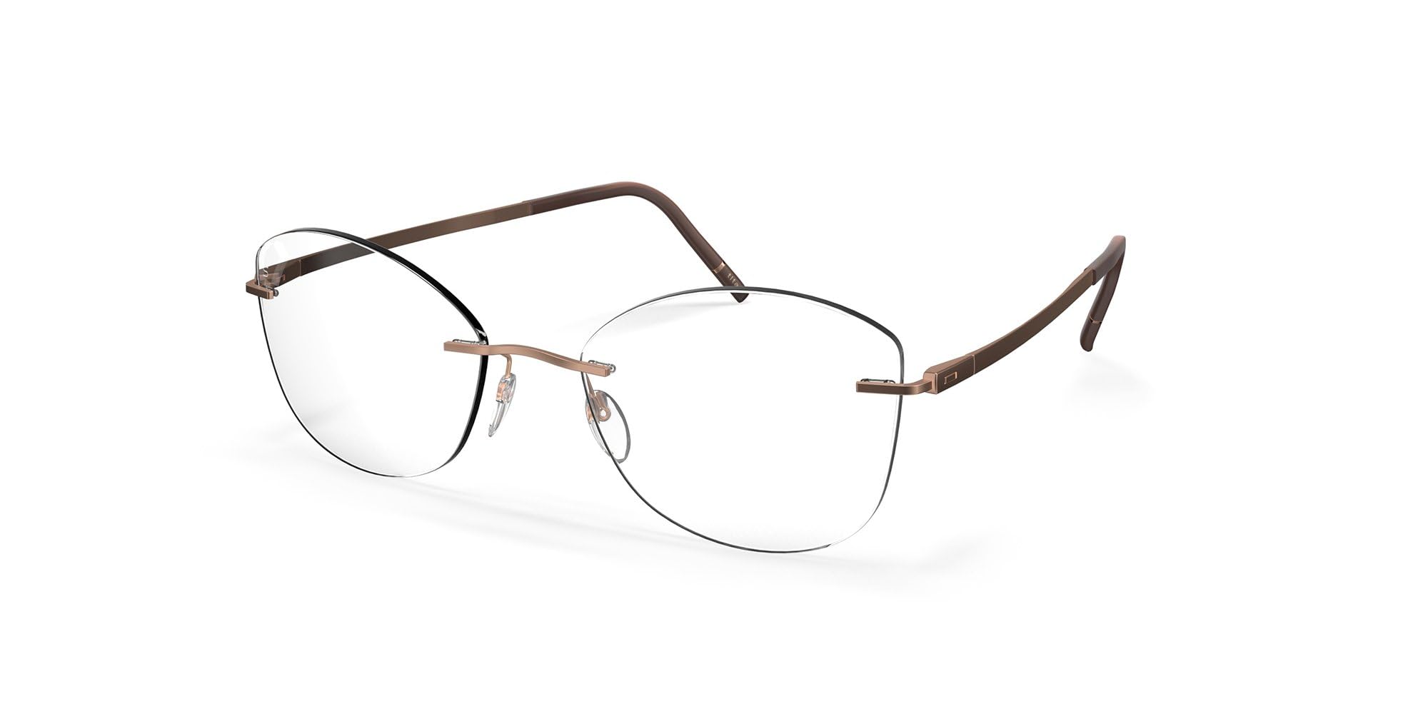 Copper Rose Rimless Eyewear Frame 56mm
