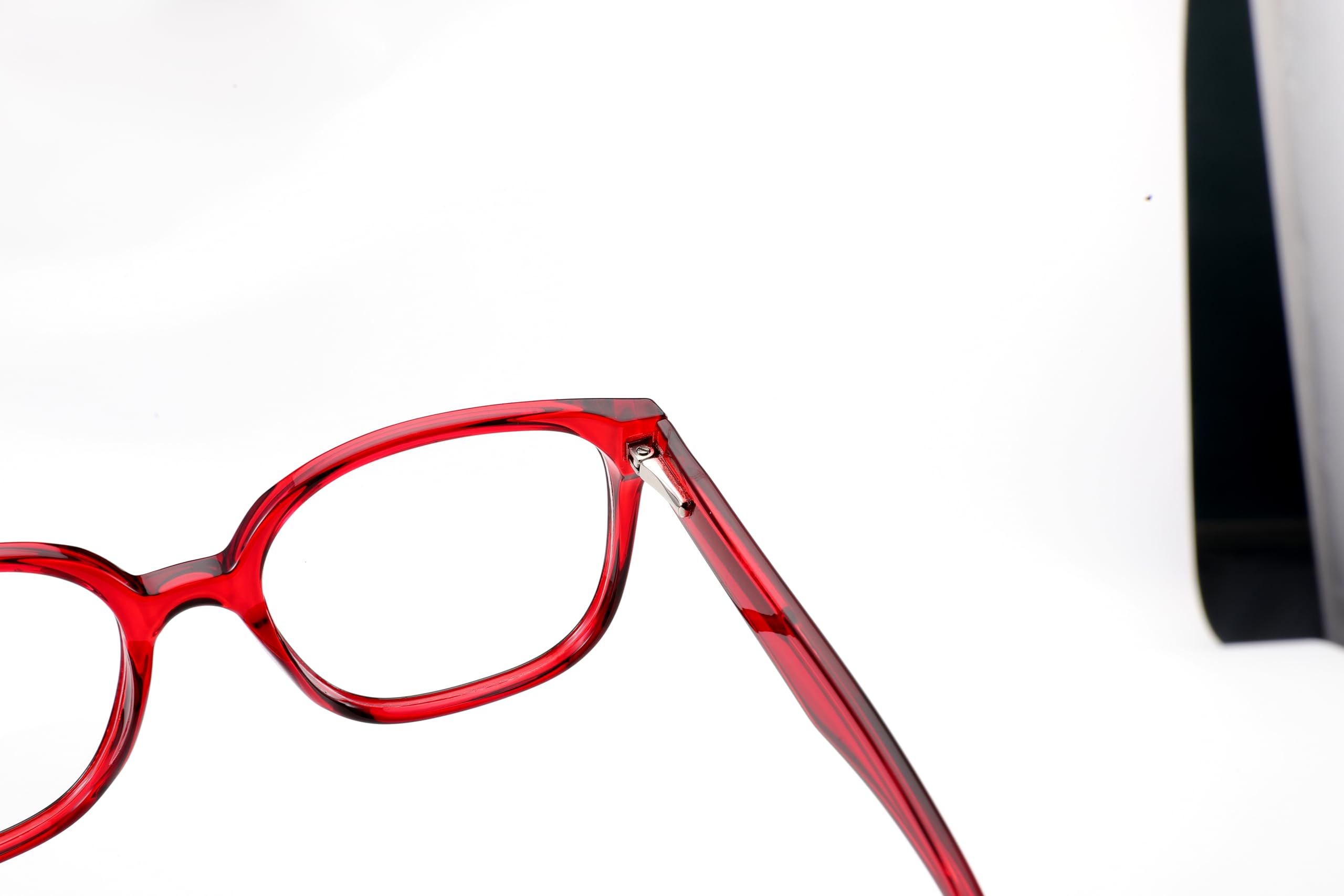 Translucent Oversized Square Eyeglasses Frame Grey