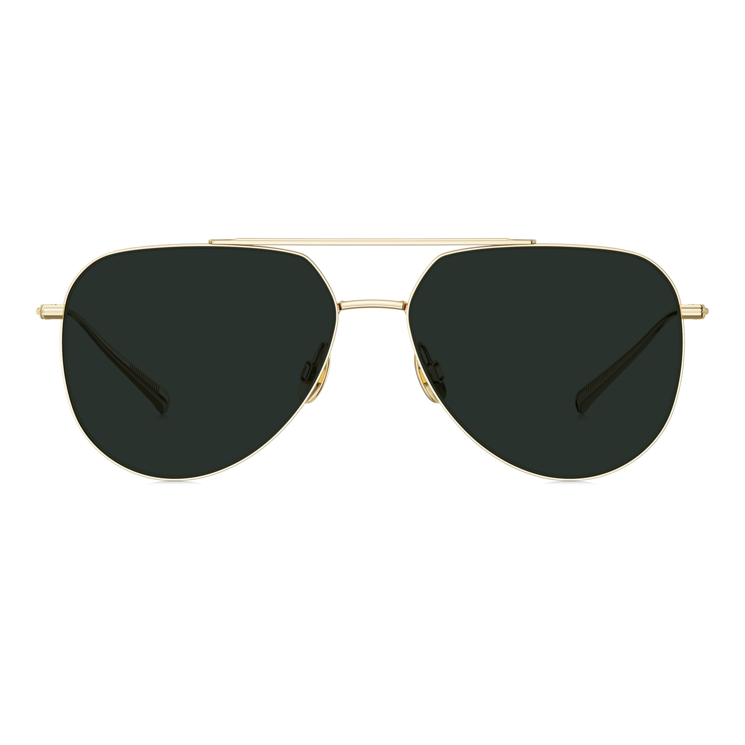 Titanium Aviator Polarized Sunglasses 57mm