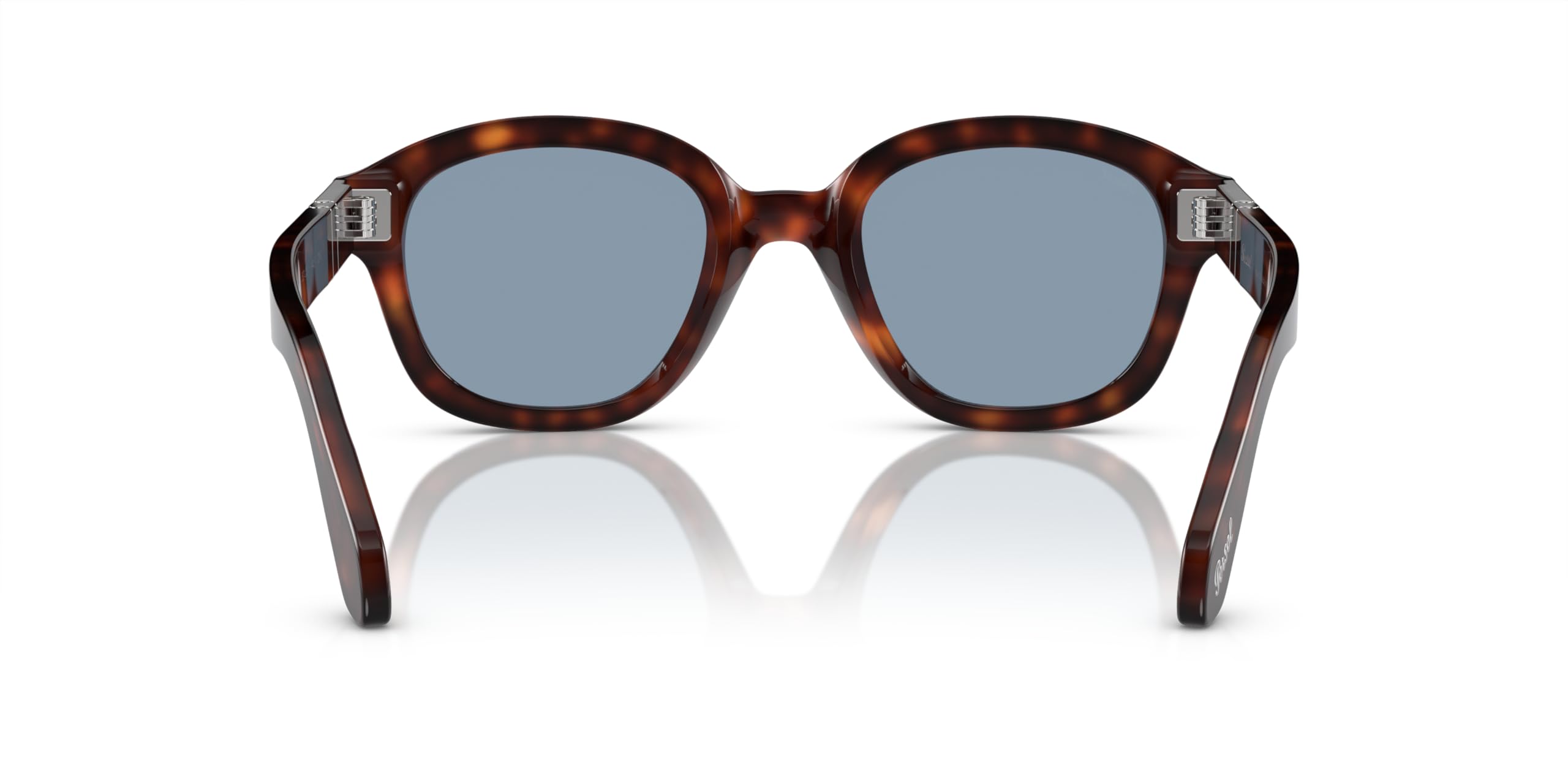 Havana Frame Blue Lens Sunglasses