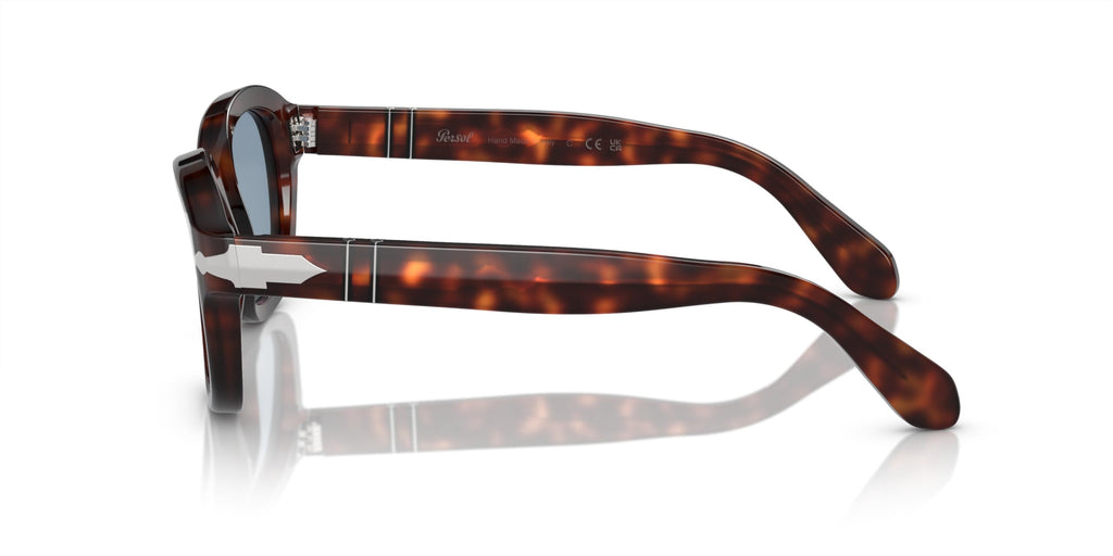 Havana Frame Blue Lens Sunglasses