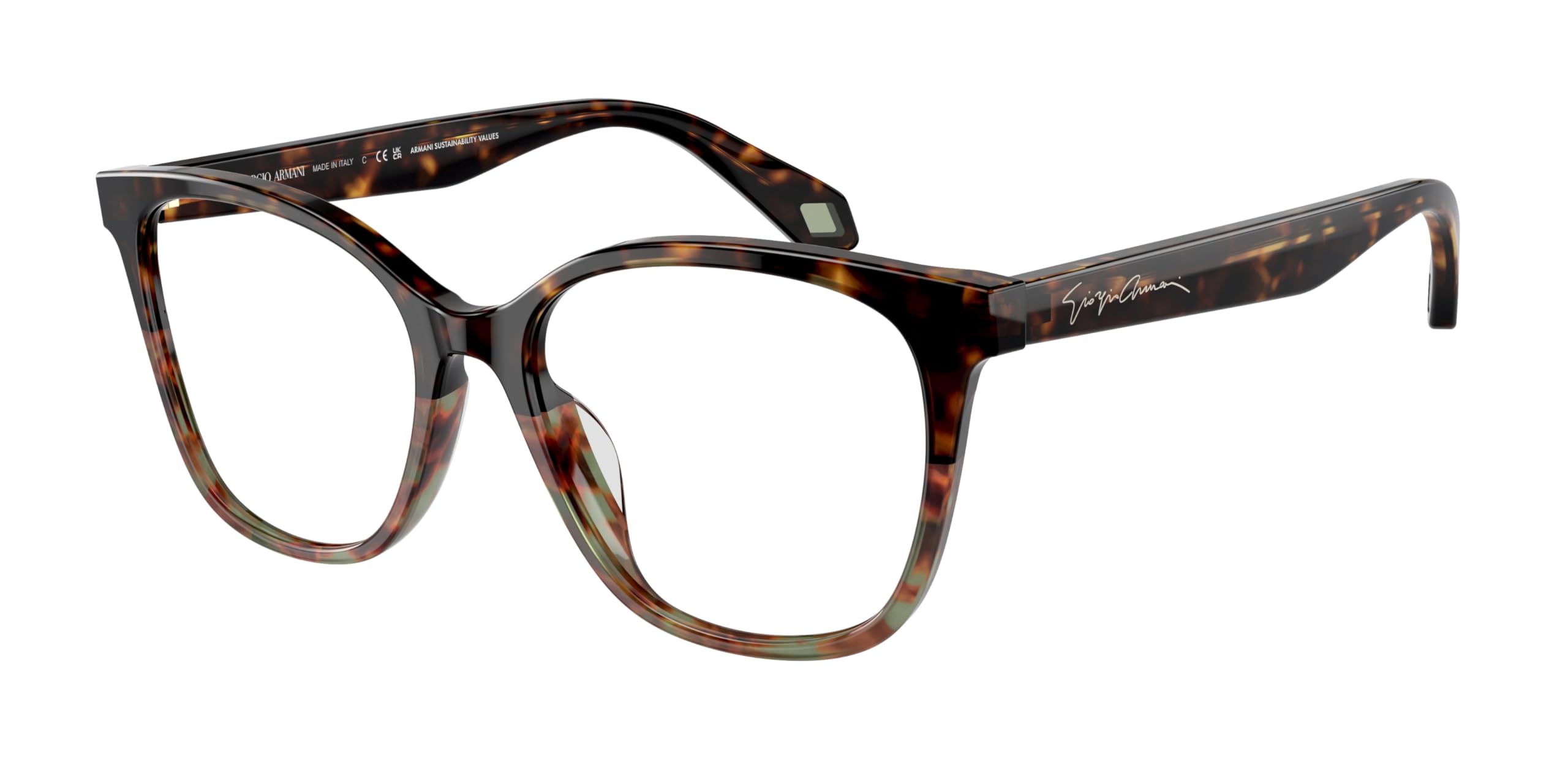 Havana Green Eyeglasses Frame