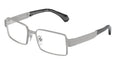 Matte Silver Eyeglasses Frame