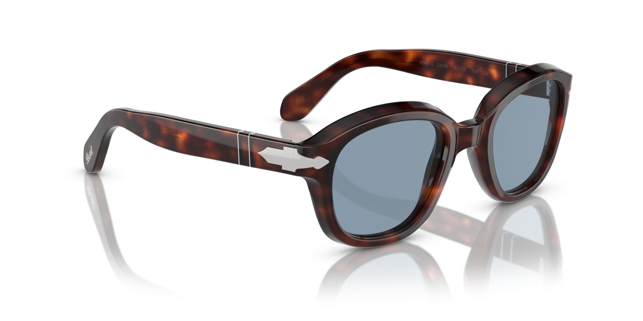 Havana Frame Blue Lens Sunglasses