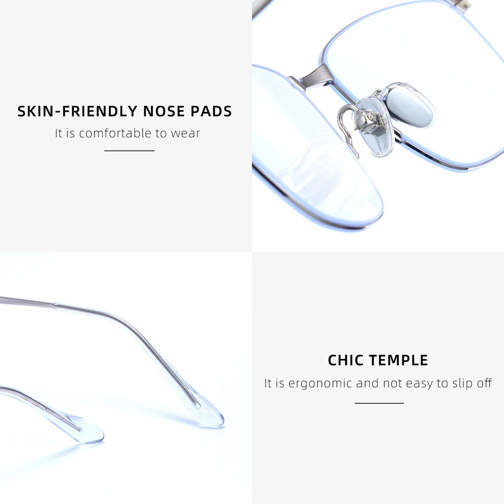 Minimalist Square Blue Light Blocking Glasses