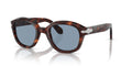 Havana Frame Blue Lens Sunglasses