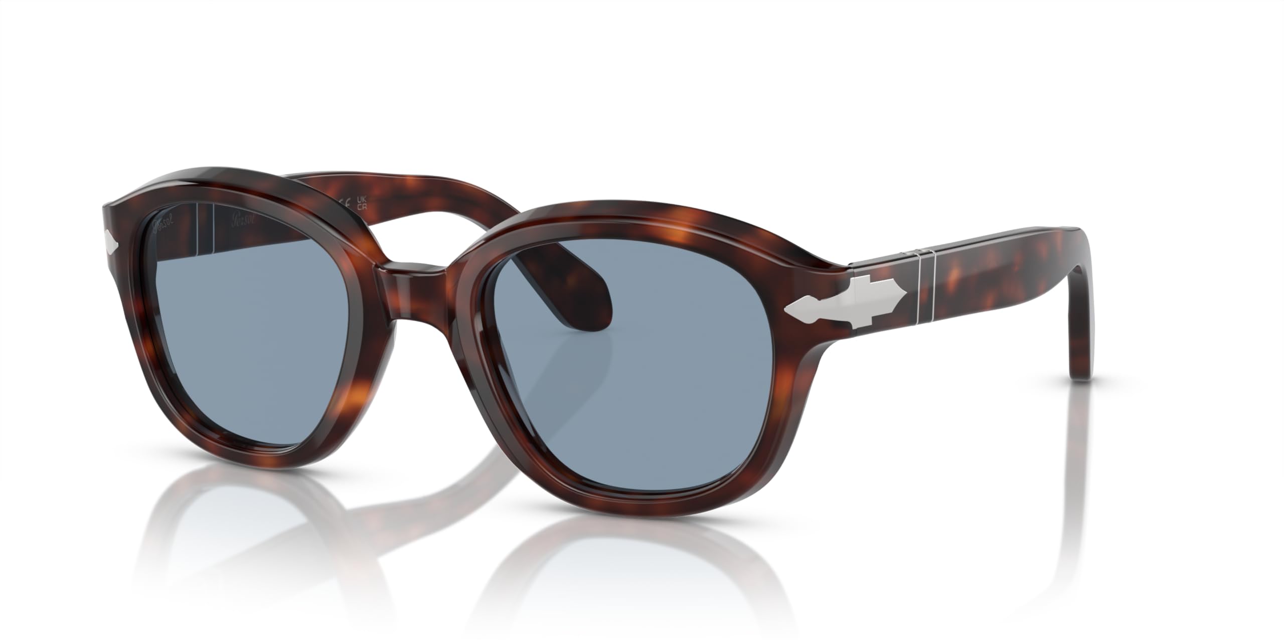 Havana Frame Blue Lens Sunglasses