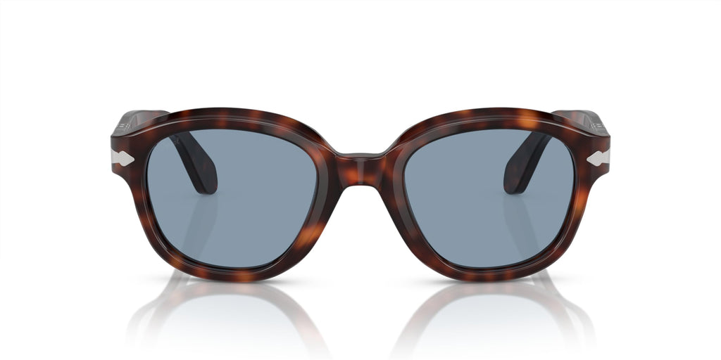 Havana Frame Blue Lens Sunglasses