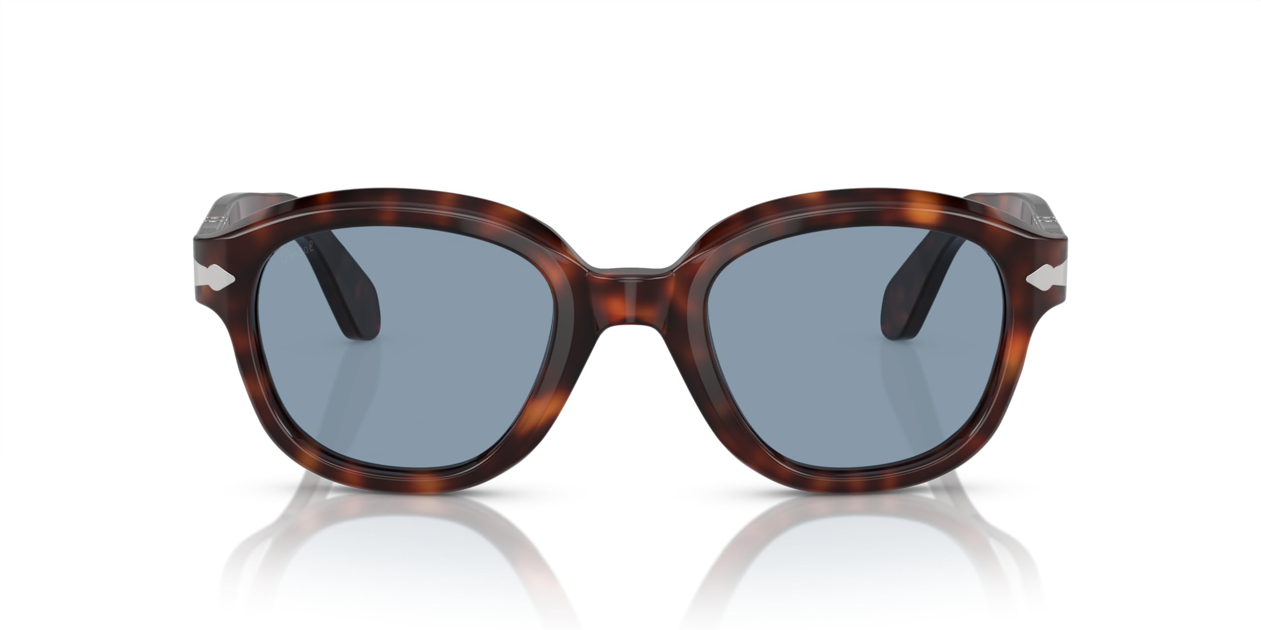 Havana Frame Blue Lens Sunglasses