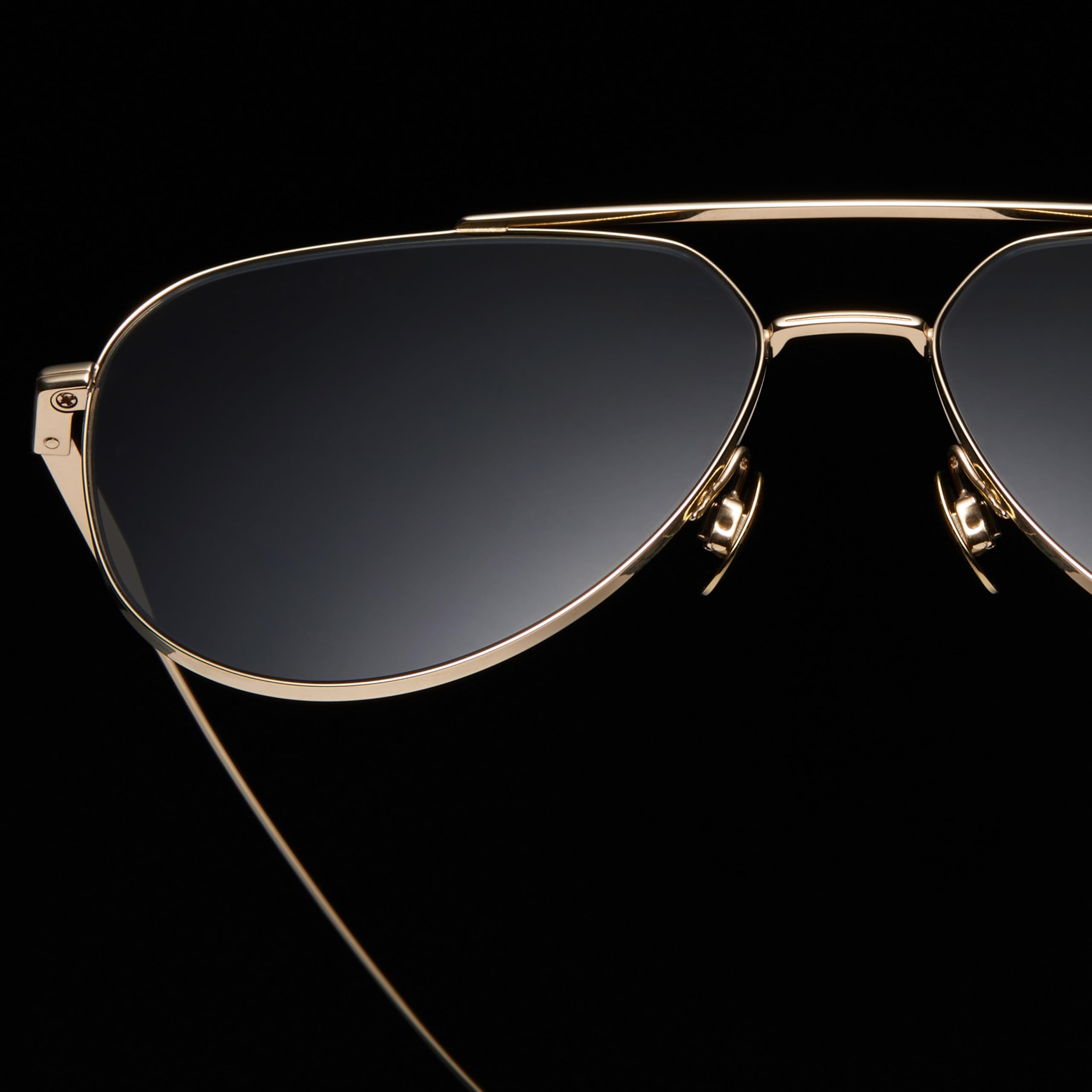 Titanium Aviator Polarized Sunglasses 57mm