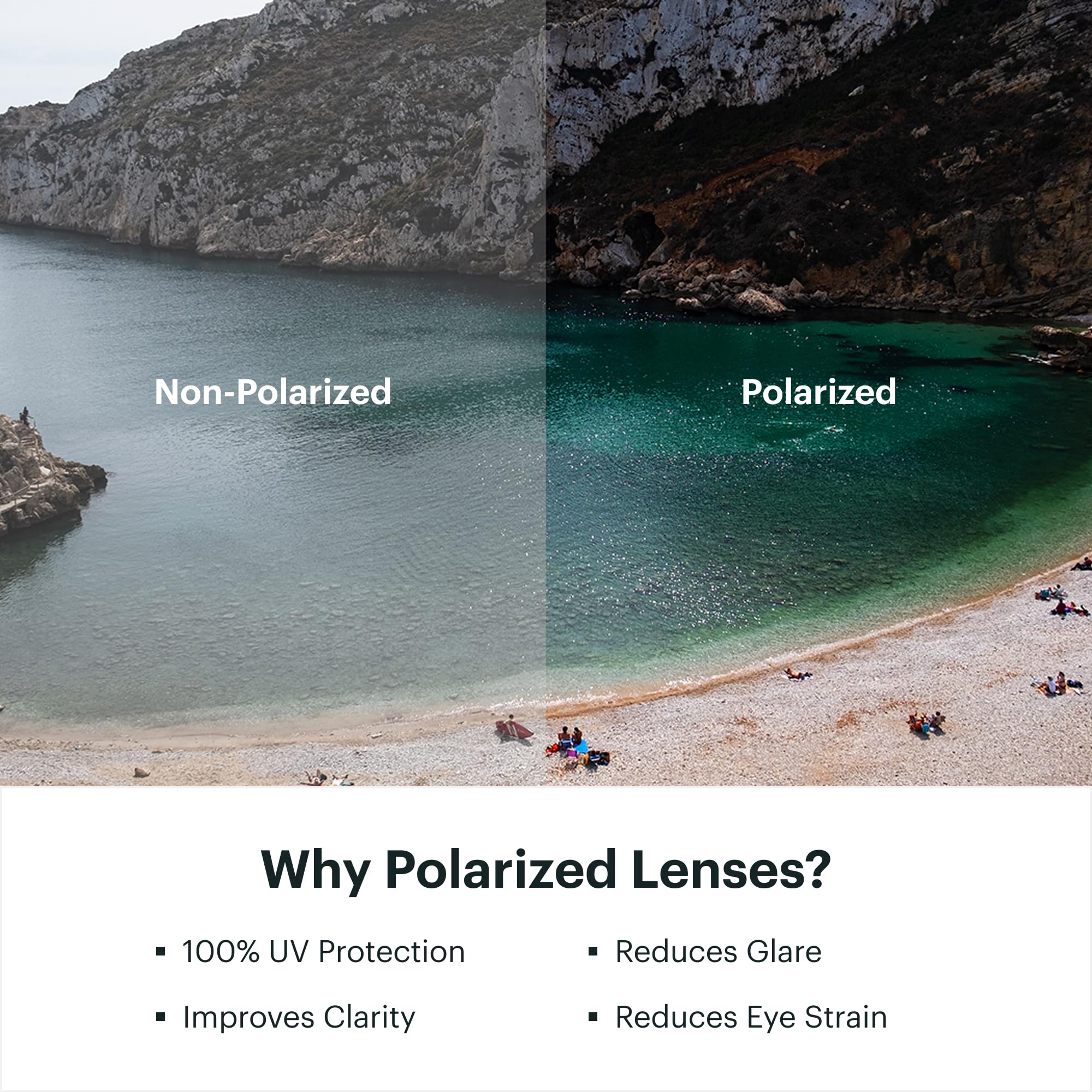 Polarized Performance Sunglasses Matte Black Lens